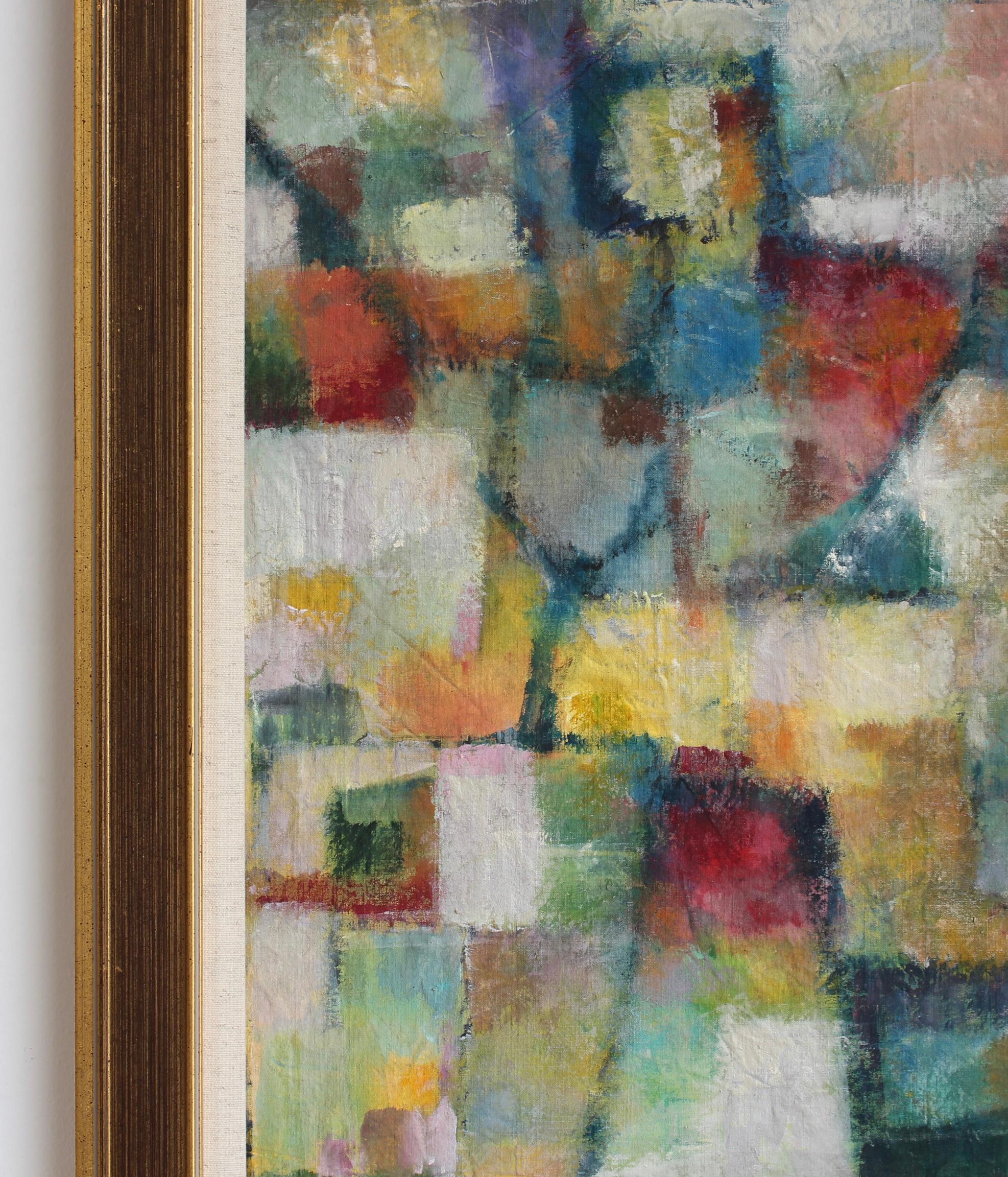 Florentiner Abstraktion in Farbe (Braun), Abstract Painting, von Unknown