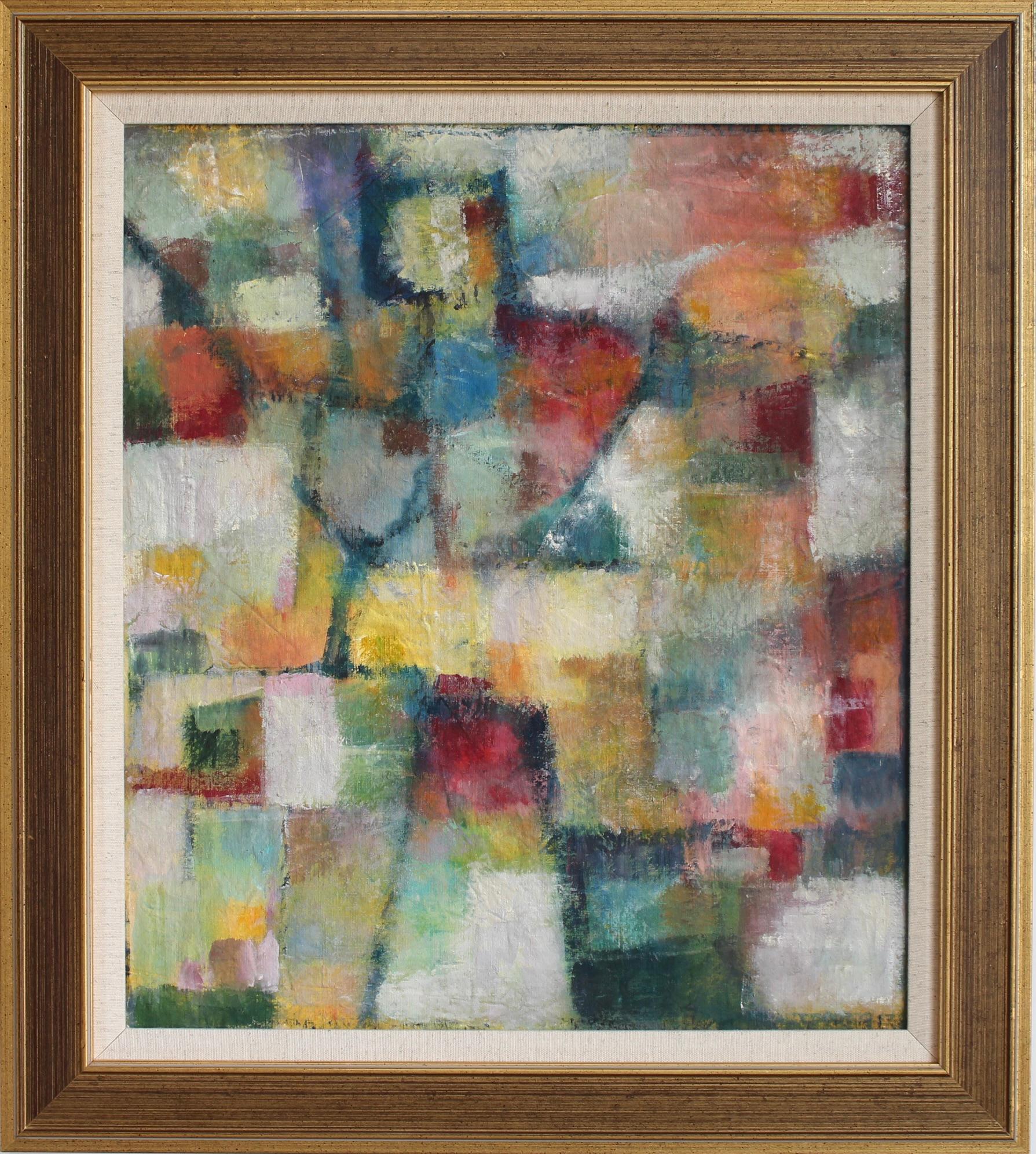 Unknown Abstract Painting – Florentiner Abstraktion in Farbe