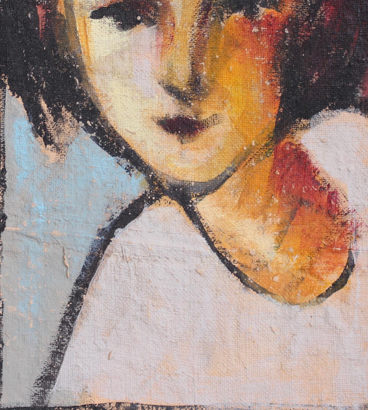 Espressioni Florentine: Ritratto Serie II - Abstract Painting Marrone di Unknown
