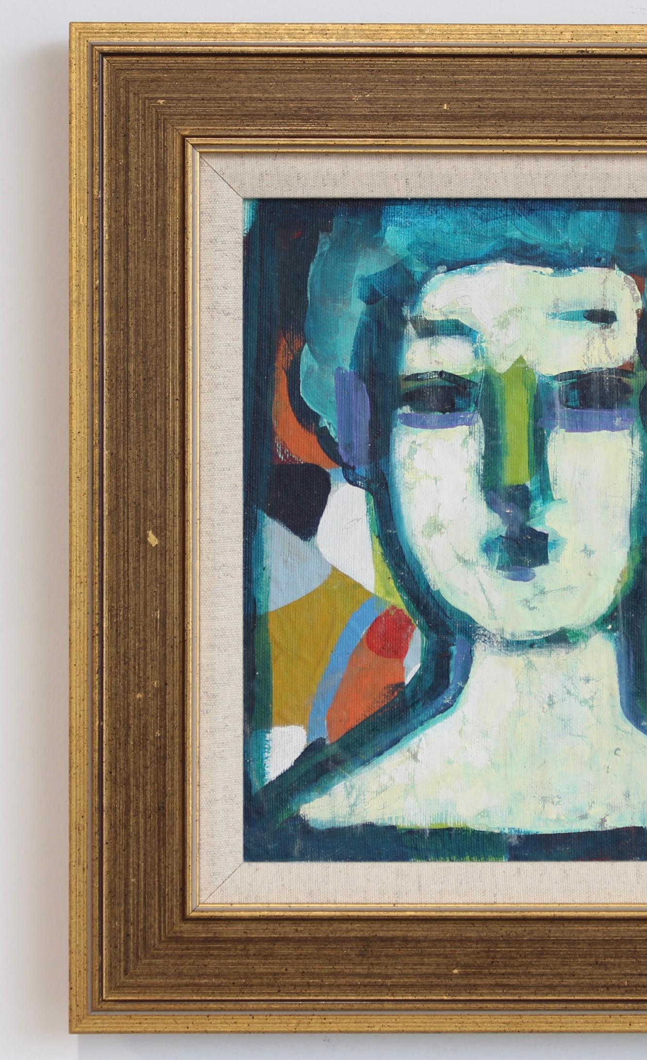 Espressioni Florentine: Una serie di ritratti IX - Painting Moderno di Unknown