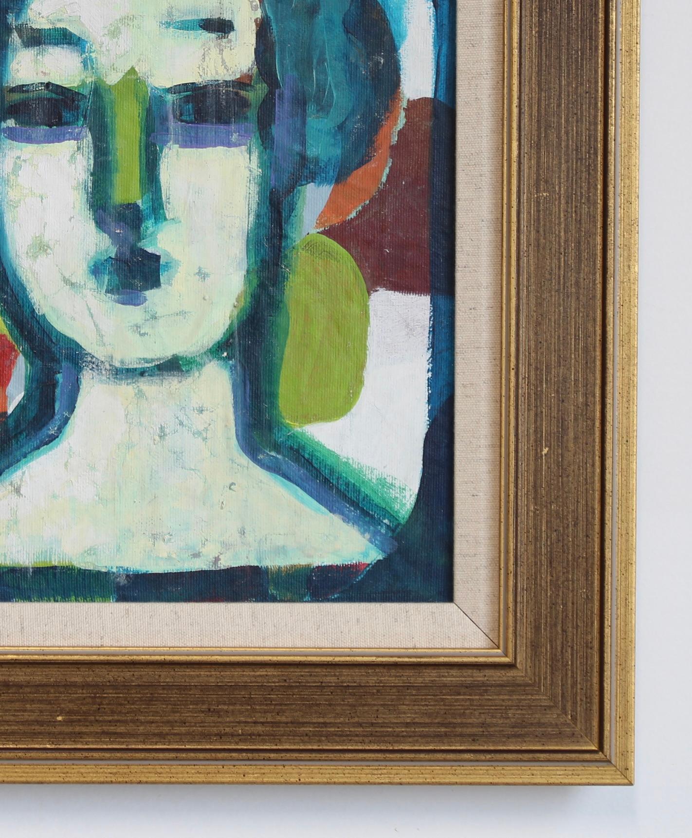 Espressioni Florentine: Una serie di ritratti IX - Abstract Painting Marrone di Unknown