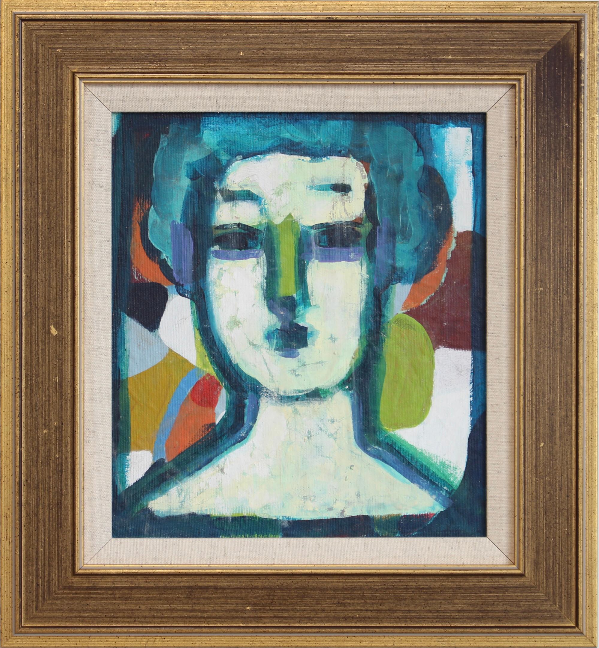 Abstract Painting di Unknown - Espressioni Florentine: Una serie di ritratti IX