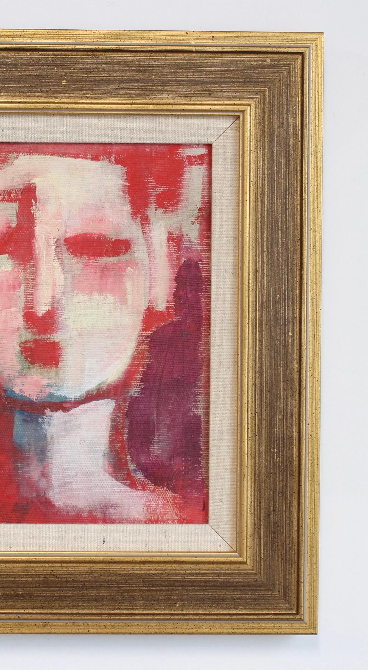 Florentine Expressions: A Portrait Series V - Brown Abstract Painting by Unknown