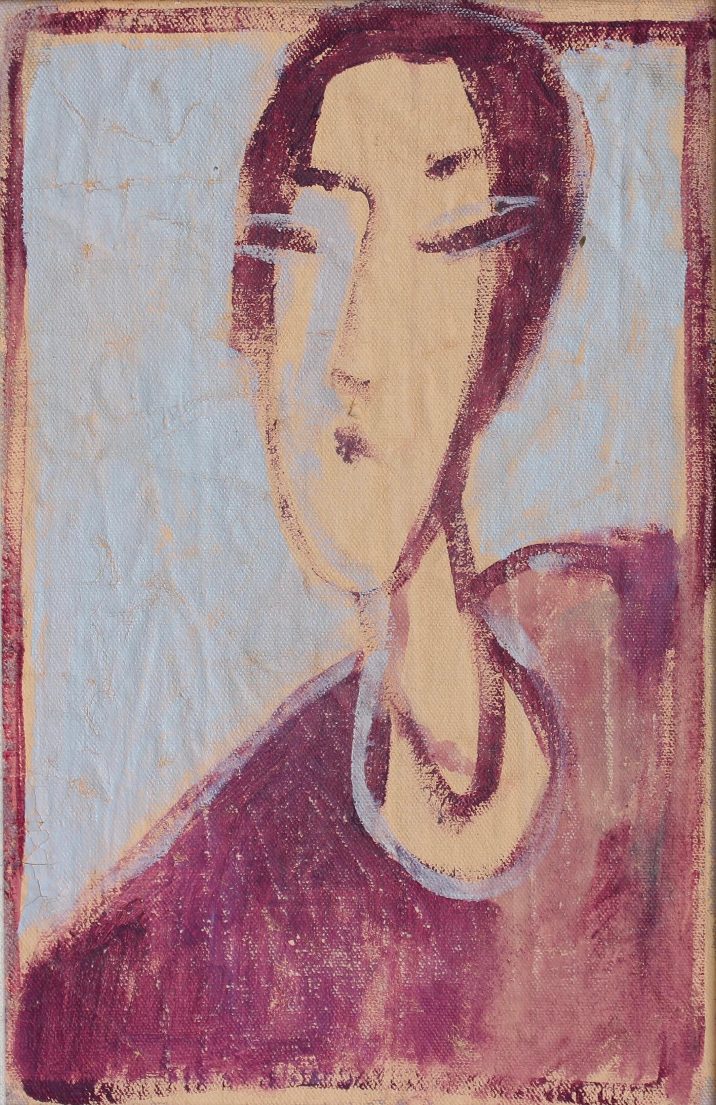 Florentine Expressions: A Portrait Series XV - Modern Painting by Unknown