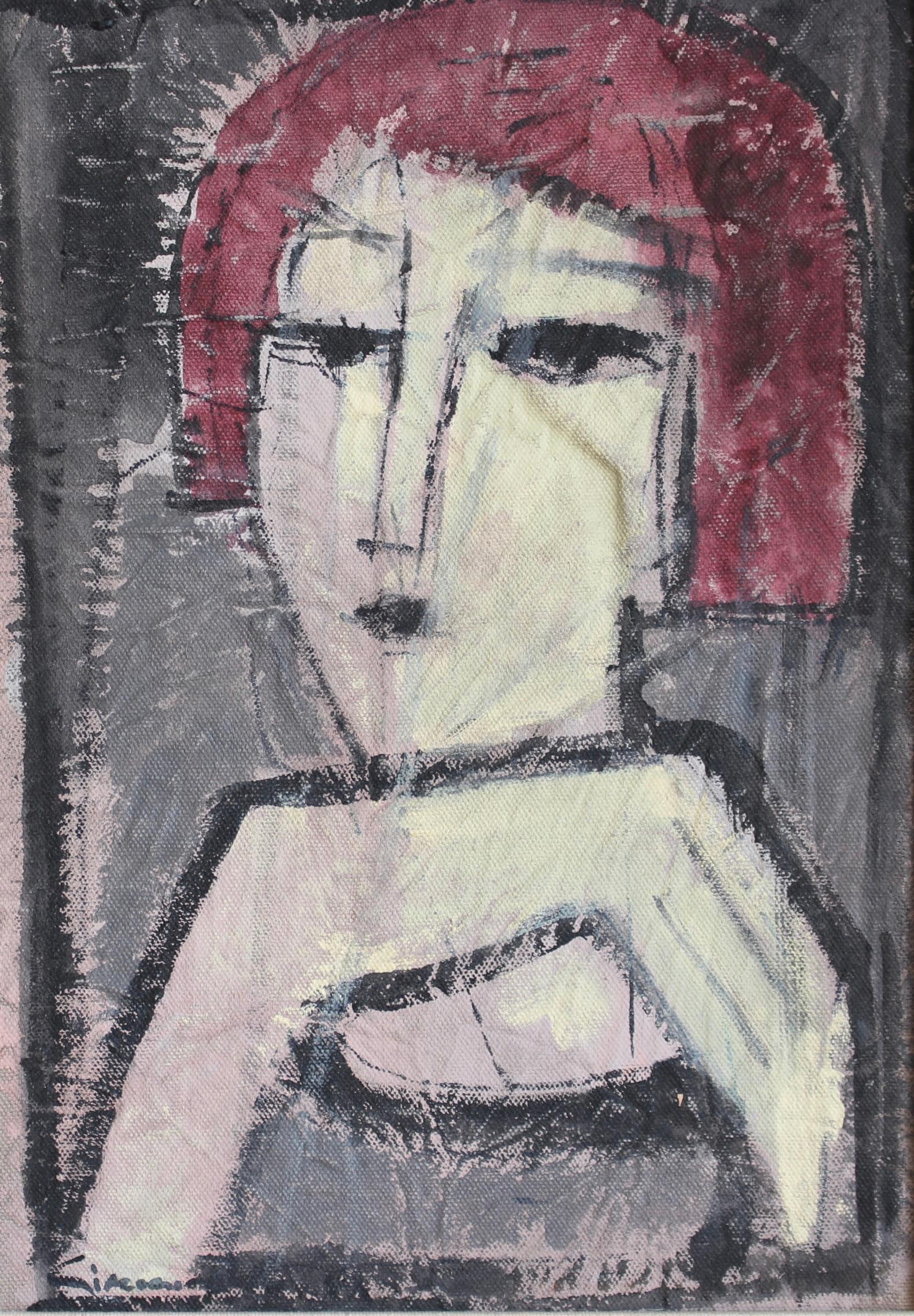 Florentine Expressions: A Portrait Series XVI (circa 1980s-90s) - Painting by Unknown