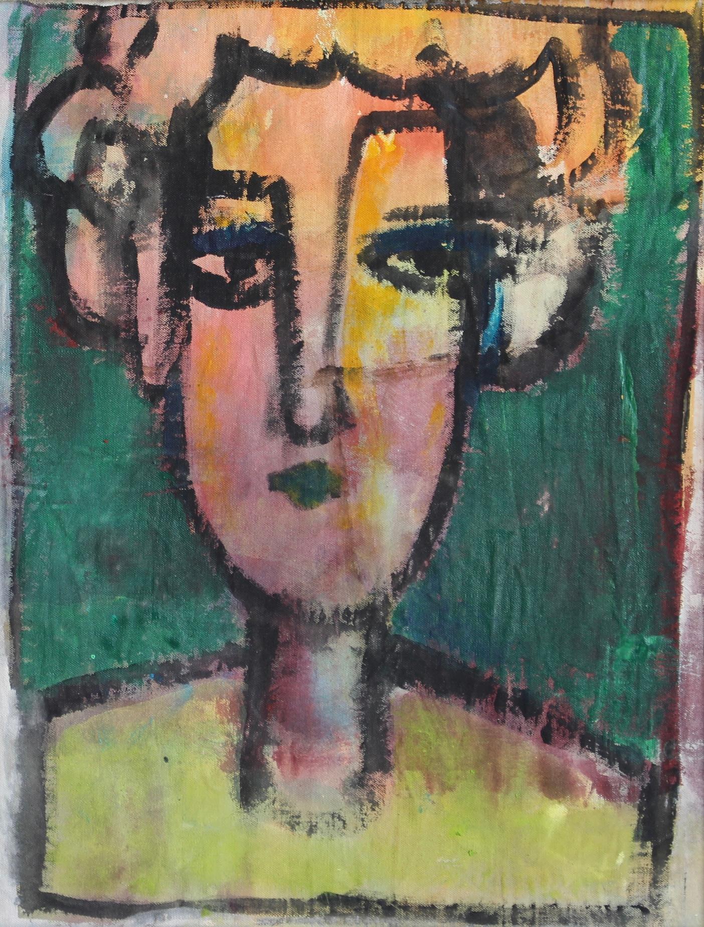 Florentine Expressions: A Portrait Series XXII (circa 1980s-90s) - Painting by Unknown