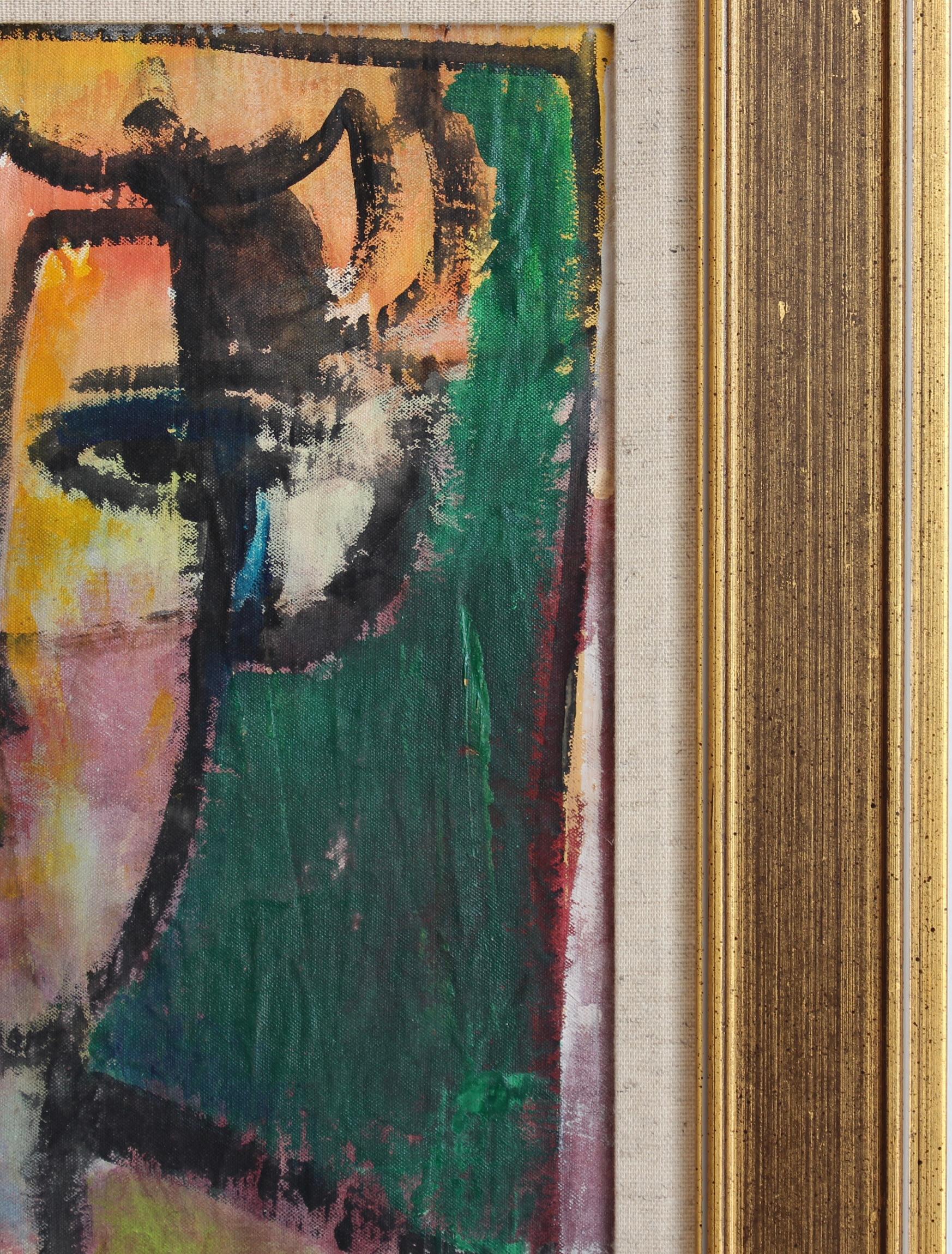 Florentine Expressions: A Portrait Series XXII (circa 1980s-90s) - Modern Painting by Unknown