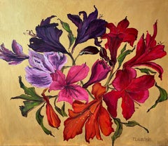 Flowers Secret, Acrylic Painting by Tetiana Lukianchenko, 2021