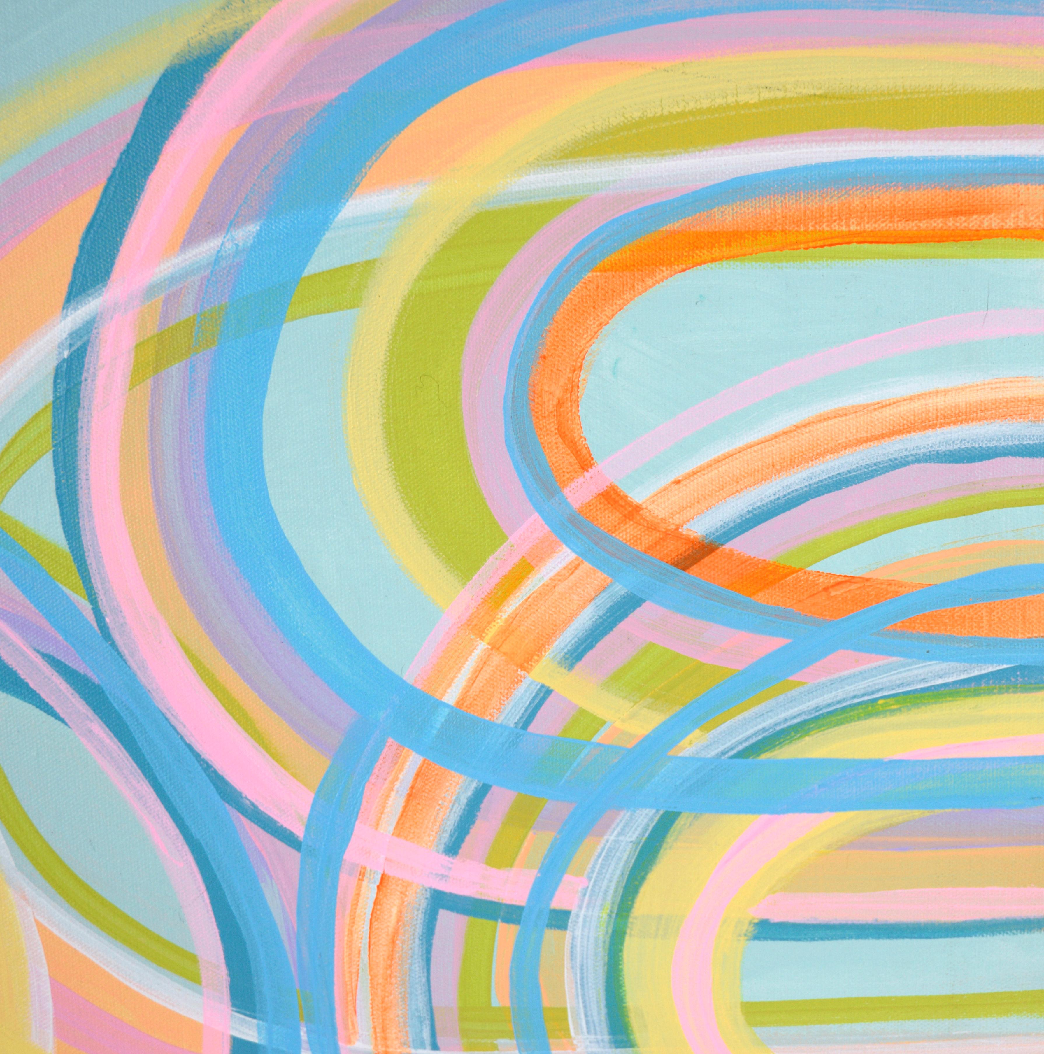 Fluorescent Loops - Abstract Composition in Acrylic on Canvas

Bright and colorful composition by unknown artist 