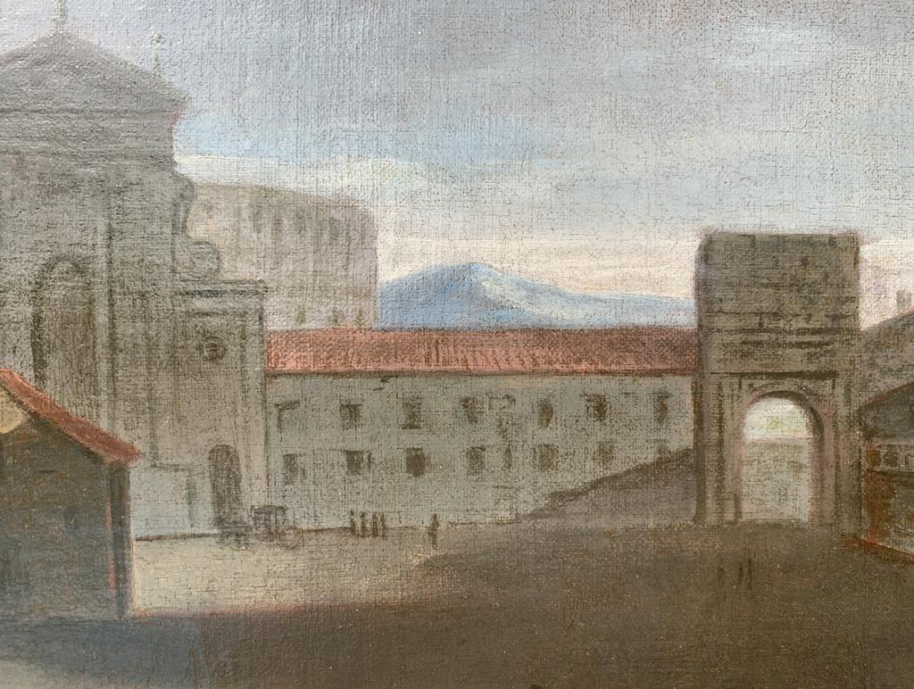 Follower Gaspar van Wittel - 18th century Roman view painting - Colosseum Rome 9