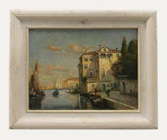 Follower of Antoine Bouvard (1870-1956) - Oil, An Evening in Venice 82