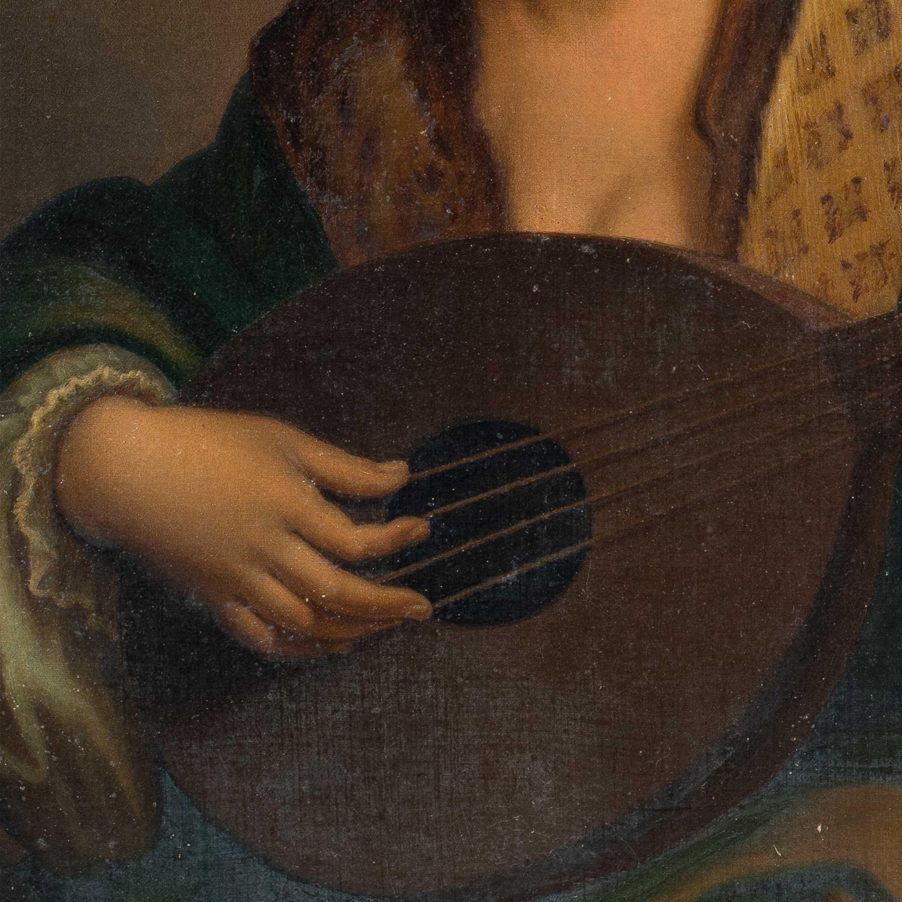 Seguace di Bonifacio de' Pitati - Pittura di figura del XIX secolo - Liutista 6