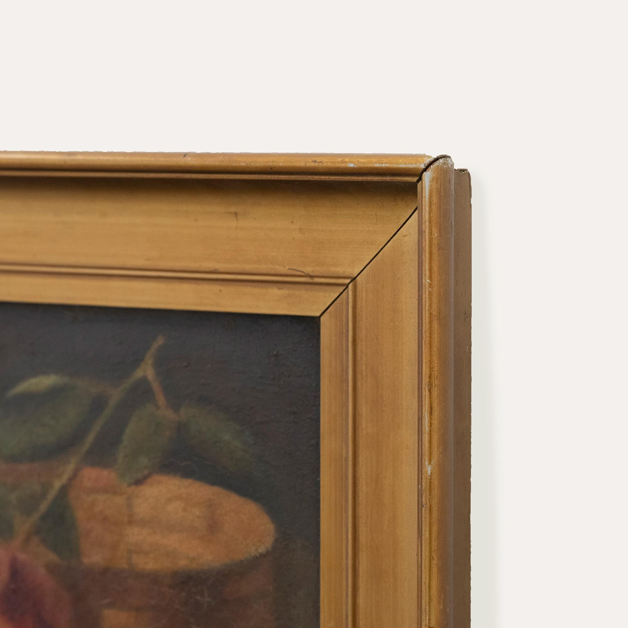 Seguace di Fantin Latour - Olio del primo Novecento, Studio di rose 1