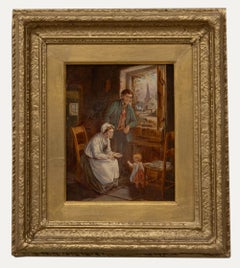 Follower of George Hardy - 19th Century Oil, First Steps