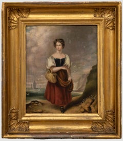 Follower of George Morland  - 19th Century Oil, Fisherman's Daughter