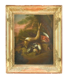 Follower of Jan Fyt (Flemish 1611-1661) Large Still Life Dead Game Oil on Panel
