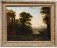 Follower of John Rathbone (1750-1807) - Early 19th Century Oil, Classical Ruins