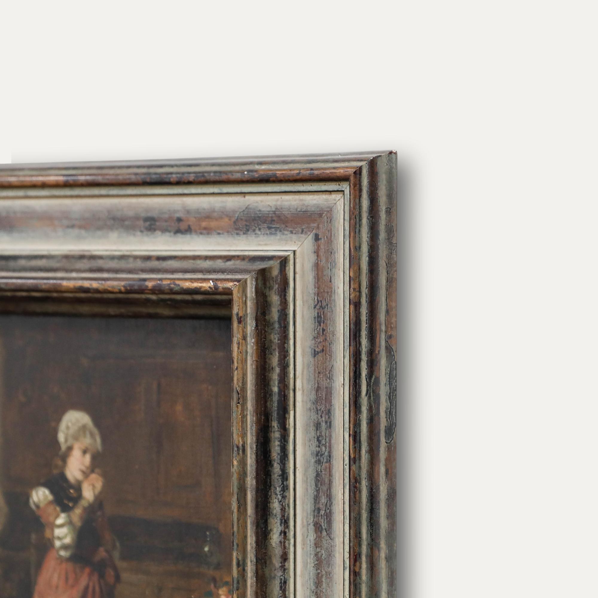 Anhänger von Paul Edouard Richard Sohn (1834-1912) - Gerahmtes Öl, Betende im Angebot 1