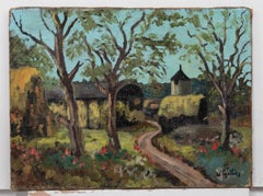 Seguace di William G. Gillies (1898-1973)  - Olio della metà del XX secolo, Fattoria