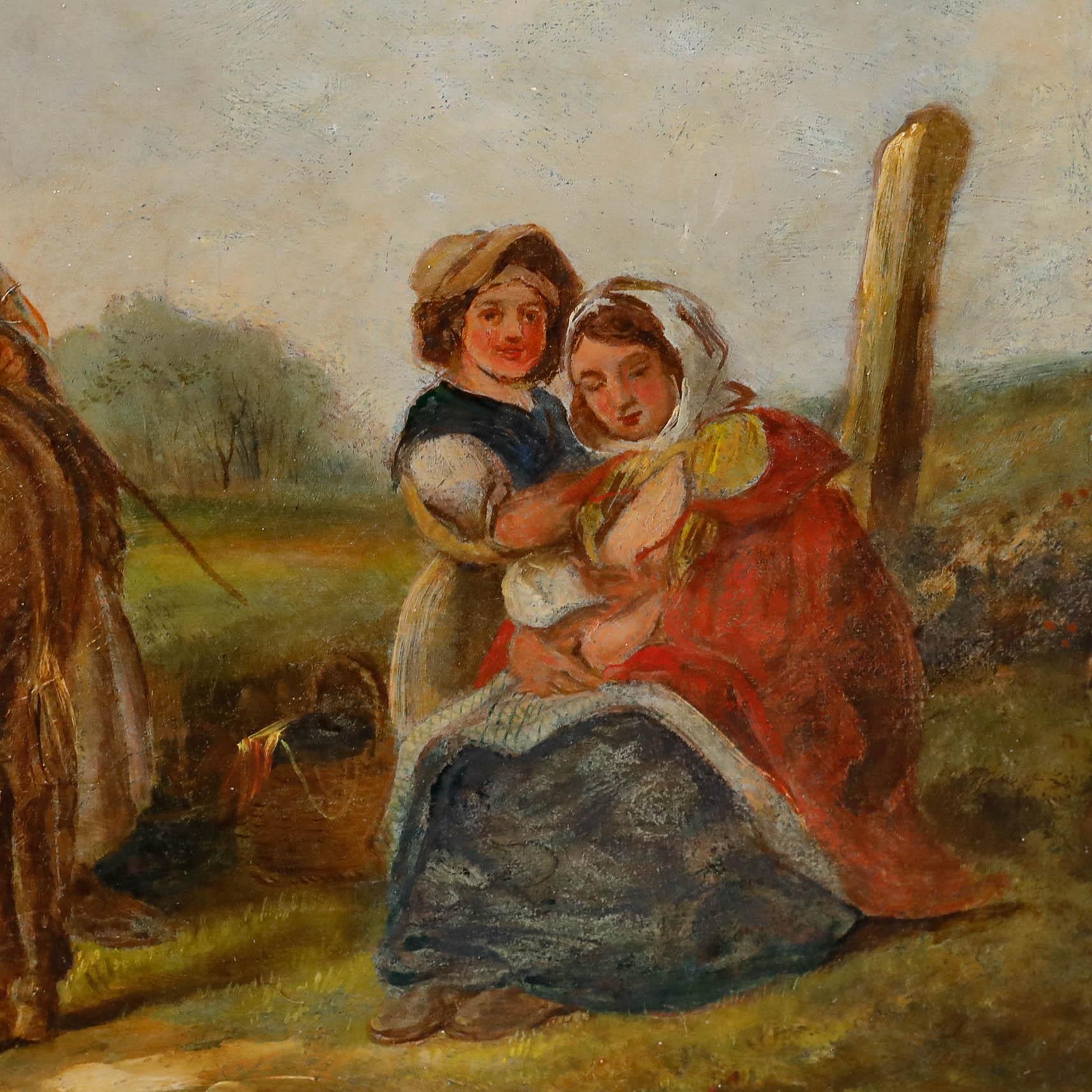 Follower of William Shayer (1787-1879) - 1849 Oil, The Camp For Sale 1