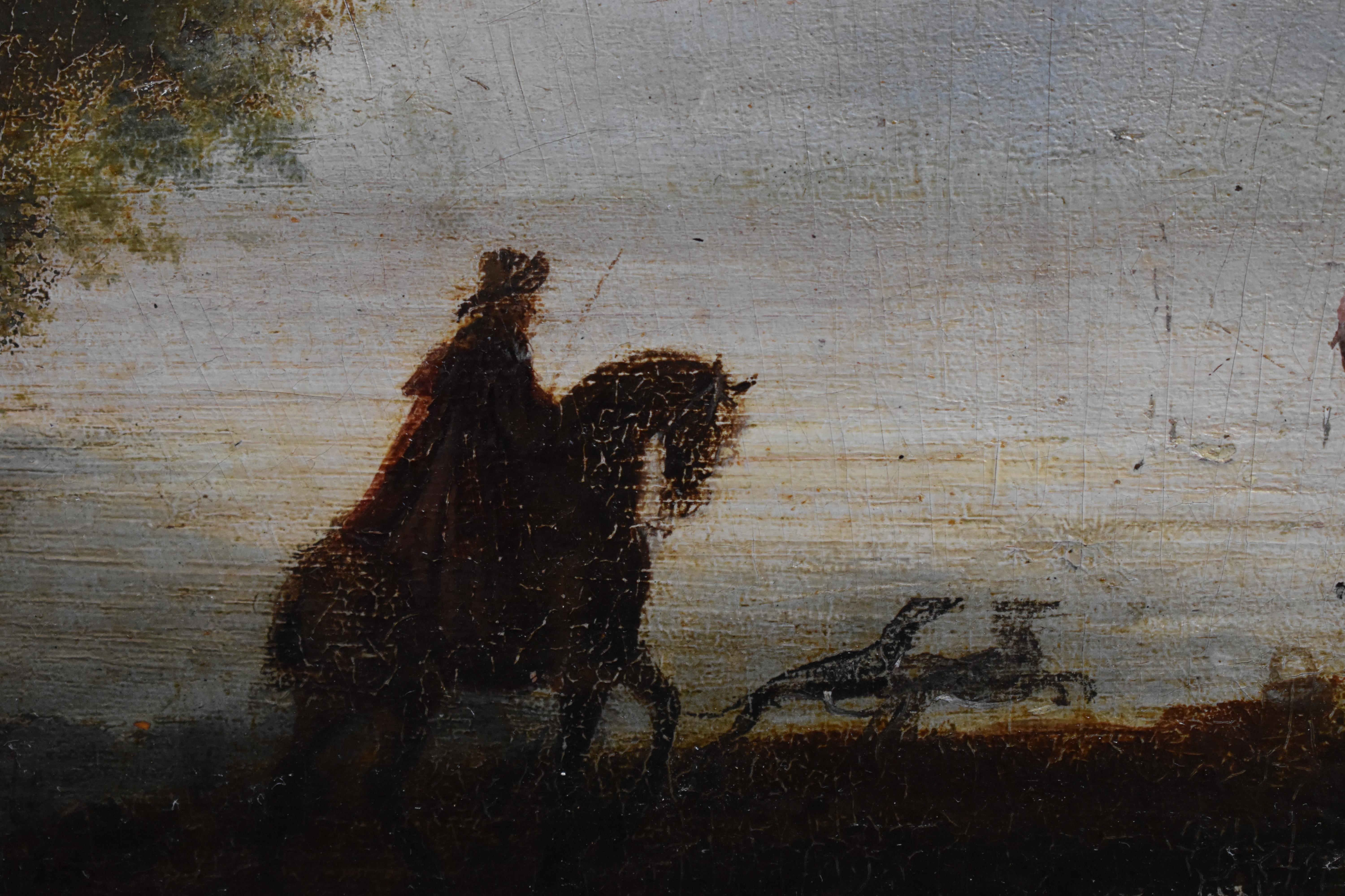 Seguidor de Wouwerman Escuela holandesa c1800 Pintura al óleo - Painting Antiguos maestros de Unknown