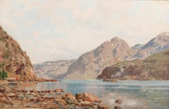 Folmer Bonnén (1885-1960) - Early 20th Century Oil, Fjord Landscape