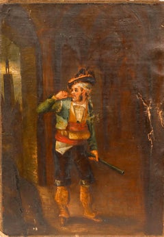 For Restoration 19th Century Oil - A Soldier