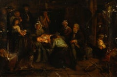 For Restoration 19th Century Oil - The Bitterness of Death is Past
