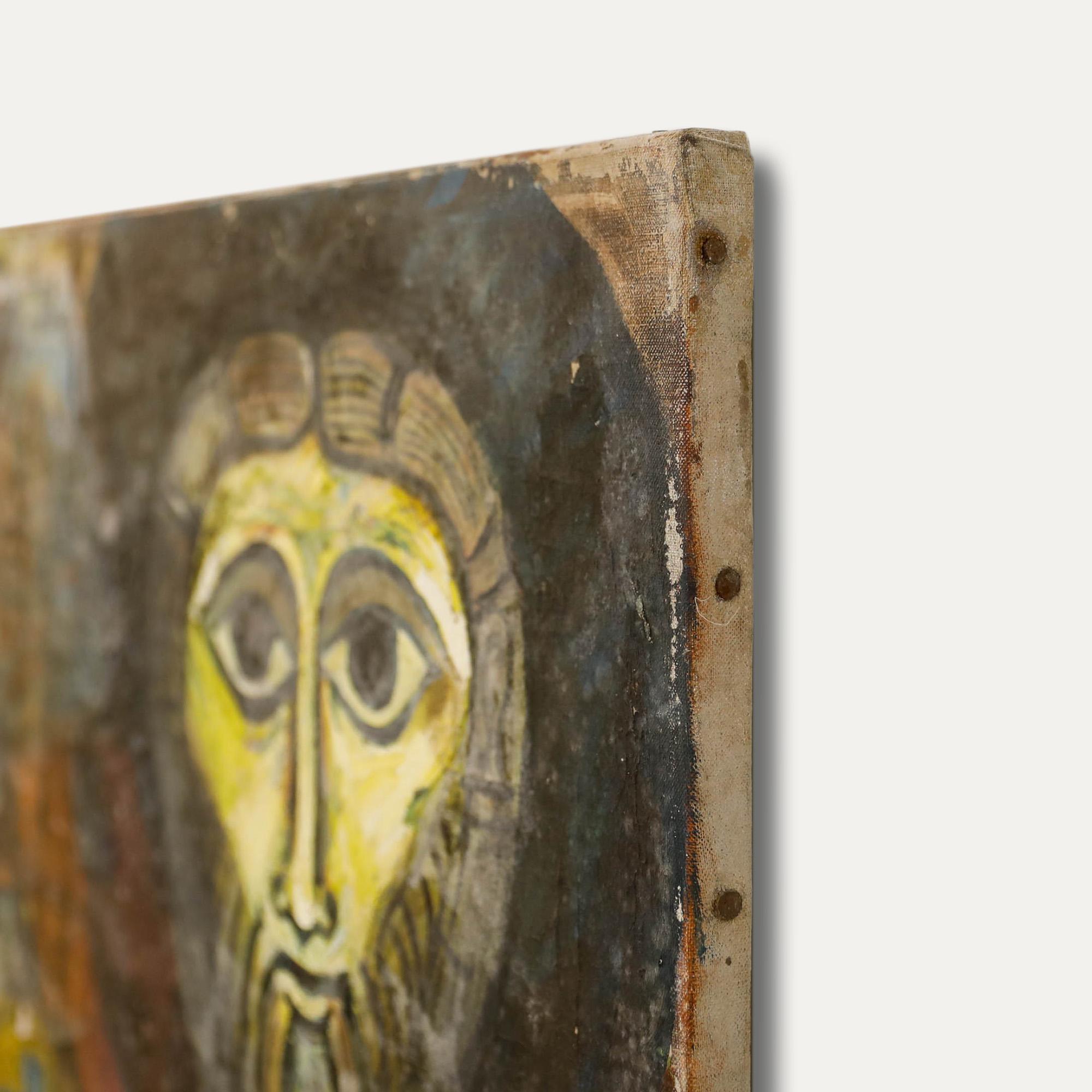 For Restoration Mid 20th Century Oil - Medieval Religious Icons For Sale 1