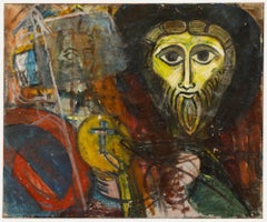 For Restoration Mid 20th Century Oil - Medieval Religious Icons