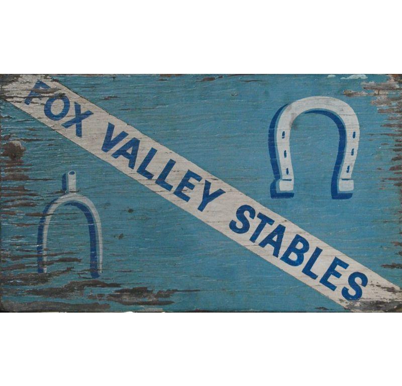 Unknown Figurative Painting - Fox Valley Stables