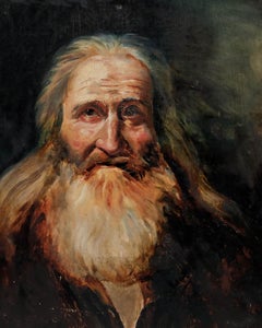 Framed 1857 Oil - Portrait of a Bearded Gentleman