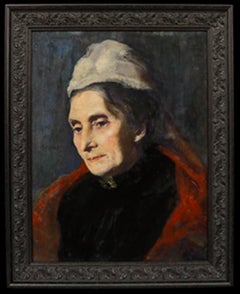 Framed 1888 Oil - Portrait of a Lady