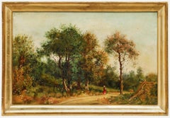 Huile encadrée 1892 - Along the Path