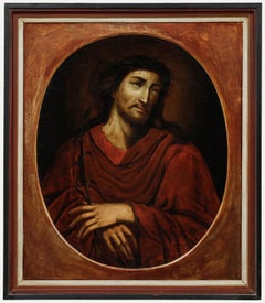 Framed 18th Century Oil - Christ as the Man of Sorrows