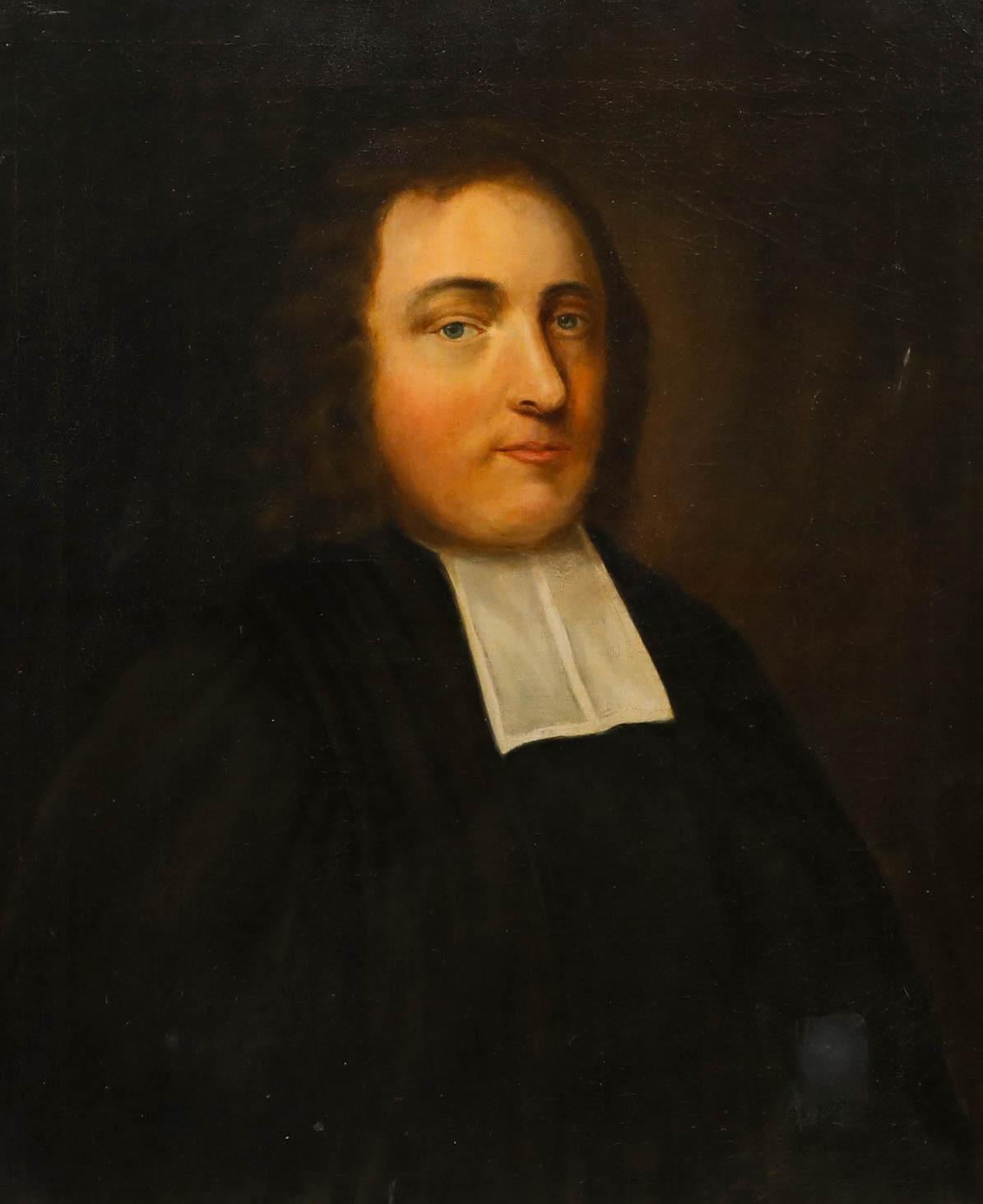 Framed 18th Century Oil - Portrait of Christopher Tennant of Sampson's Hall - Painting by Unknown