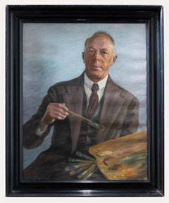 Antique Framed 1930 Oil - Portrait of an Artist