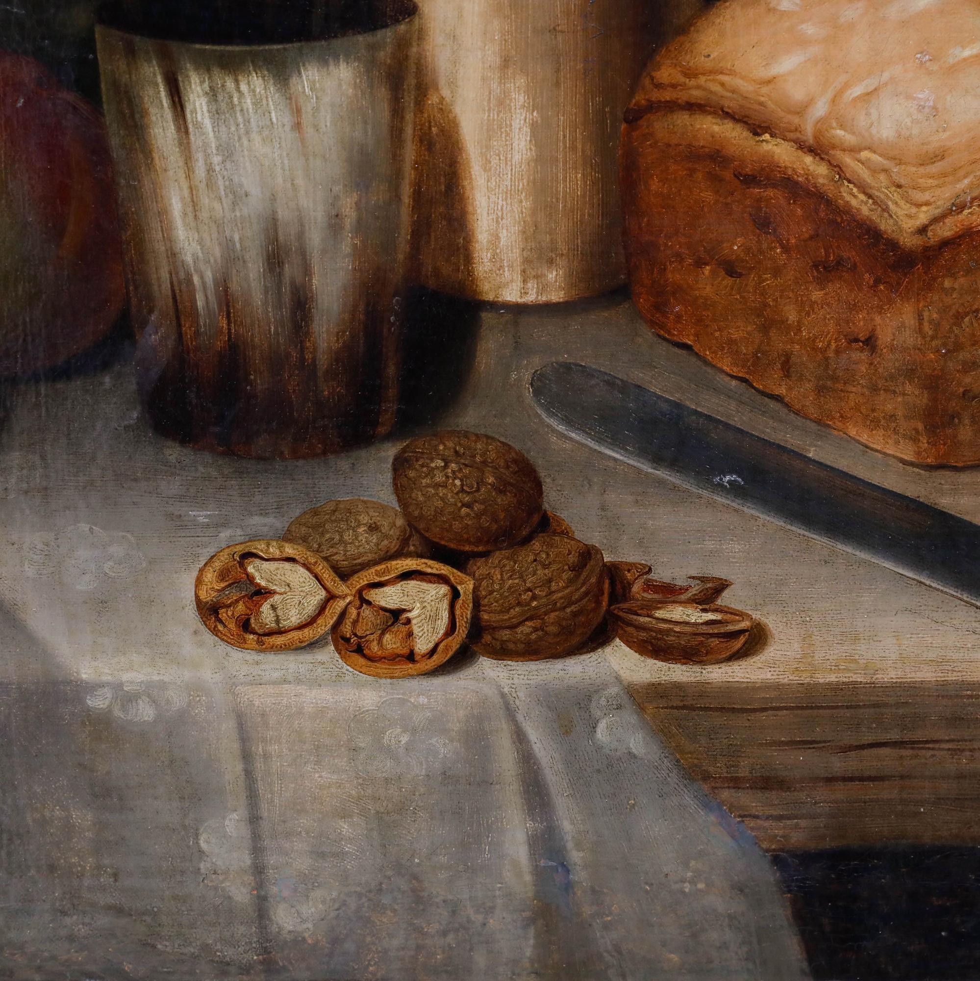 Gerahmtes Öl aus dem 19. Jahrhundert - A Ploughman's Lunch im Angebot 1