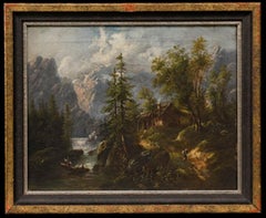 Framed 19th Century Oil - Alpine Valley