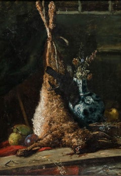 Framed 19th Century Oil - Memento Mori