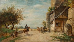Framed 19th Century Oil - On the Beaten Track