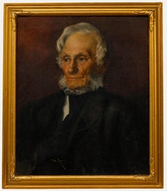 Framed 19th Century Oil - Portrait of a Bearded Gentleman