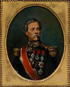 Framed 19th Century Oil - Portrait of a French Military Officer