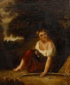 Framed 19th Century Oil - Resting in a Wooded Glade