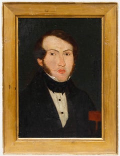 Framed 19th Century Oil - Robert Peel of Knowlmere
