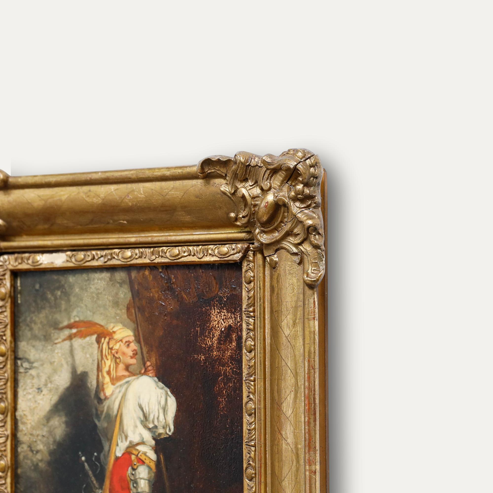 Framed 19th Century Oil - The Soldier For Sale 1