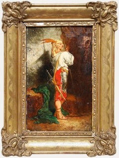 Framed 19th Century Oil - The Soldier