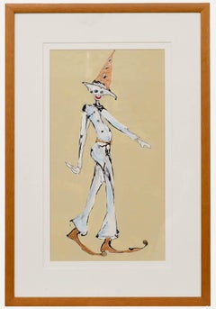 Gerahmtes Acryl des 20. Jahrhunderts - Maskerade