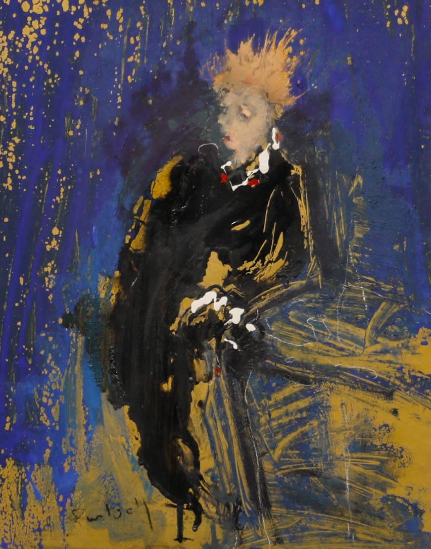 Acrilico incorniciato del 20° secolo - Trend Setter - Painting di Unknown