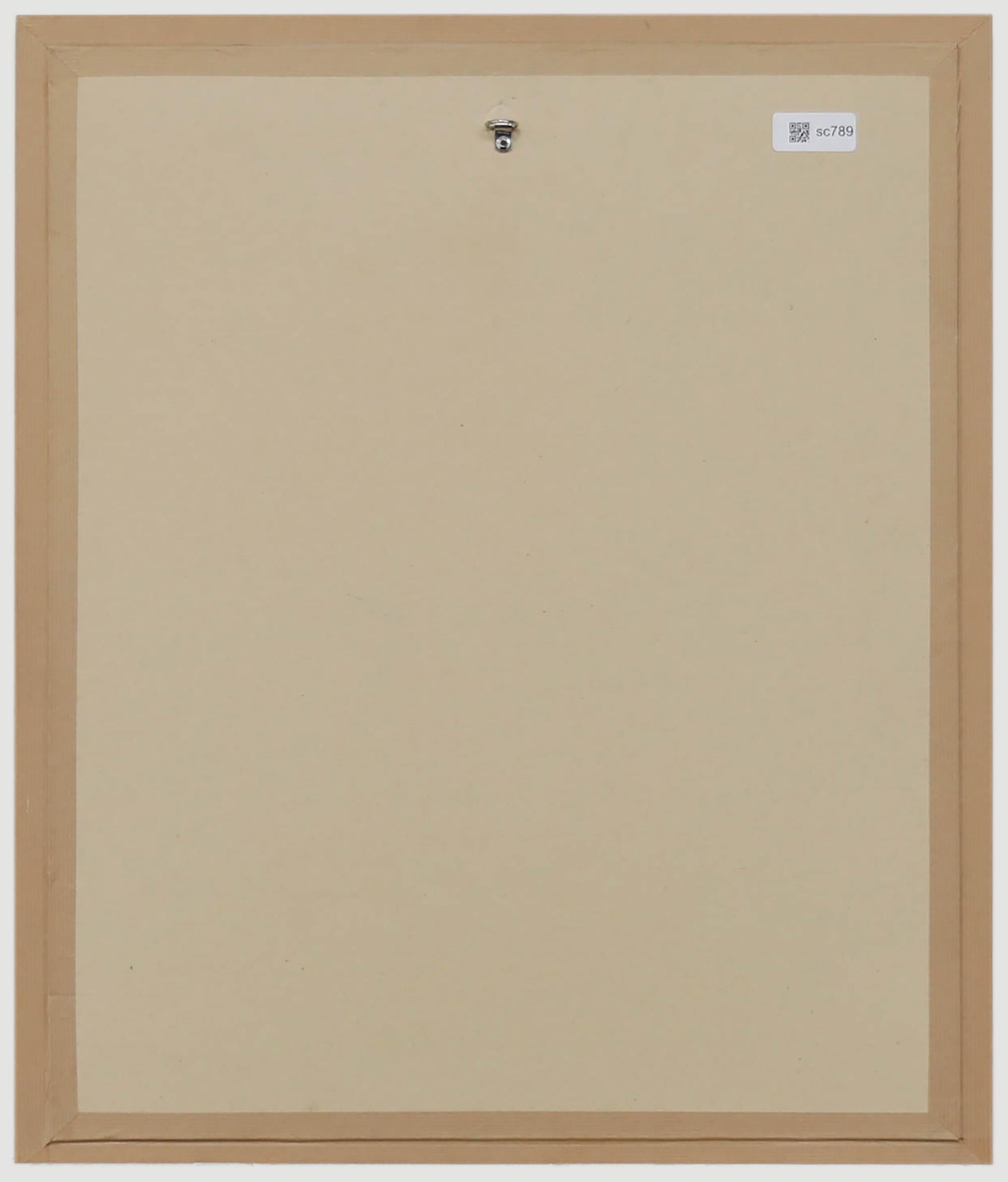 Acrilico incorniciato del 20° secolo - Trend Setter - Portrait Painting Beige di Unknown